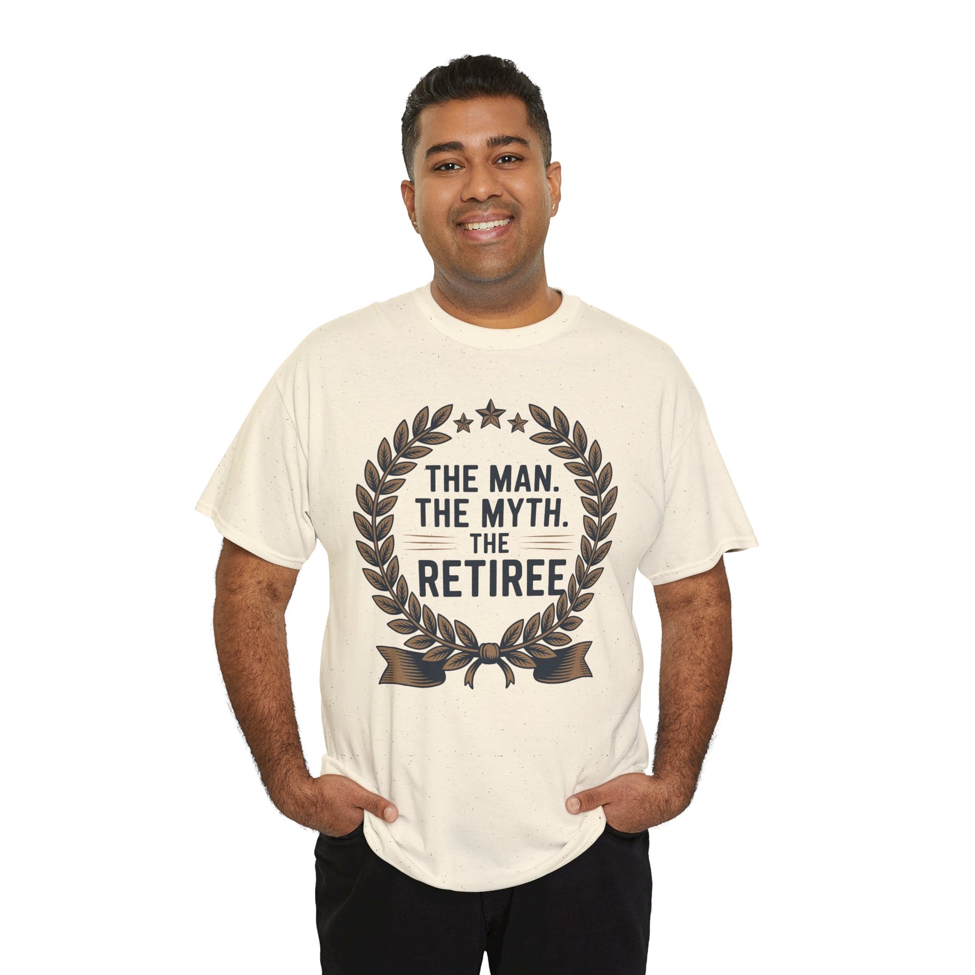 TEEZOCA classic retired legend typography Unisex T-shirt The Man The Myth The Retiree Bold Statement Unisex T-shirt | TEEZOCA 