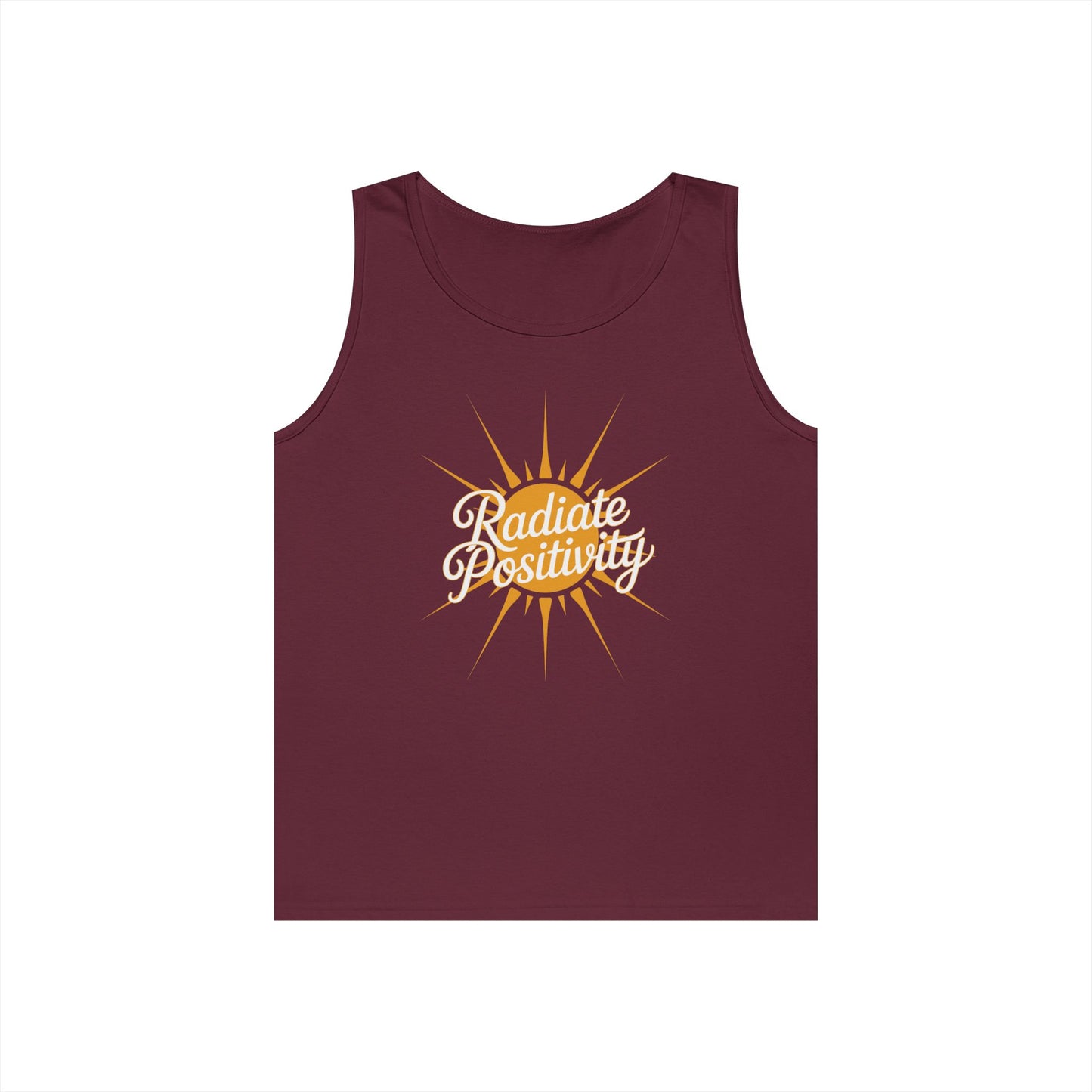 Radiate Positivity Unisex Tank Top for Uplifting Summer Streetwear Style | TEEZOCA 