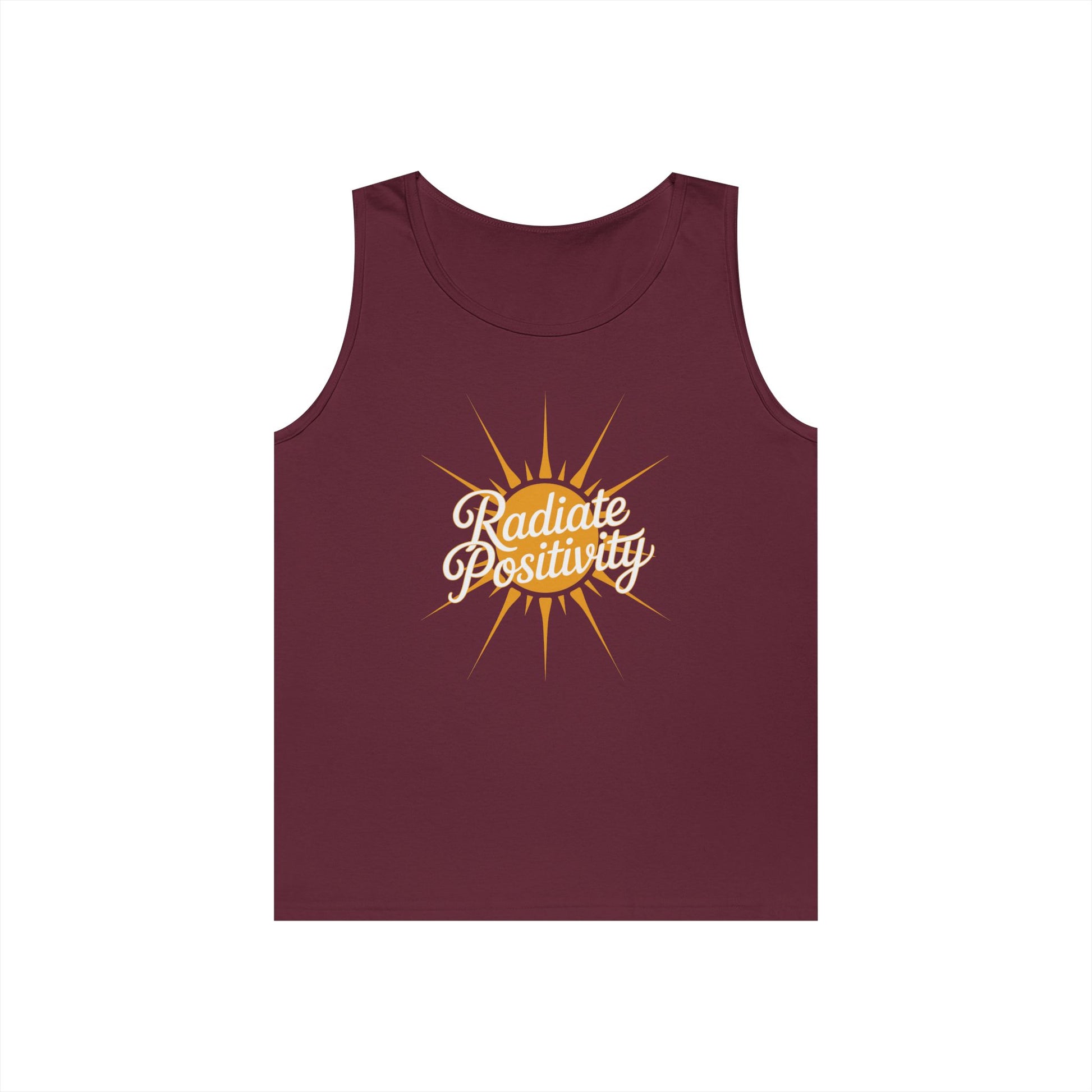 Radiate Positivity Unisex Tank Top for Uplifting Summer Streetwear Style | TEEZOCA 