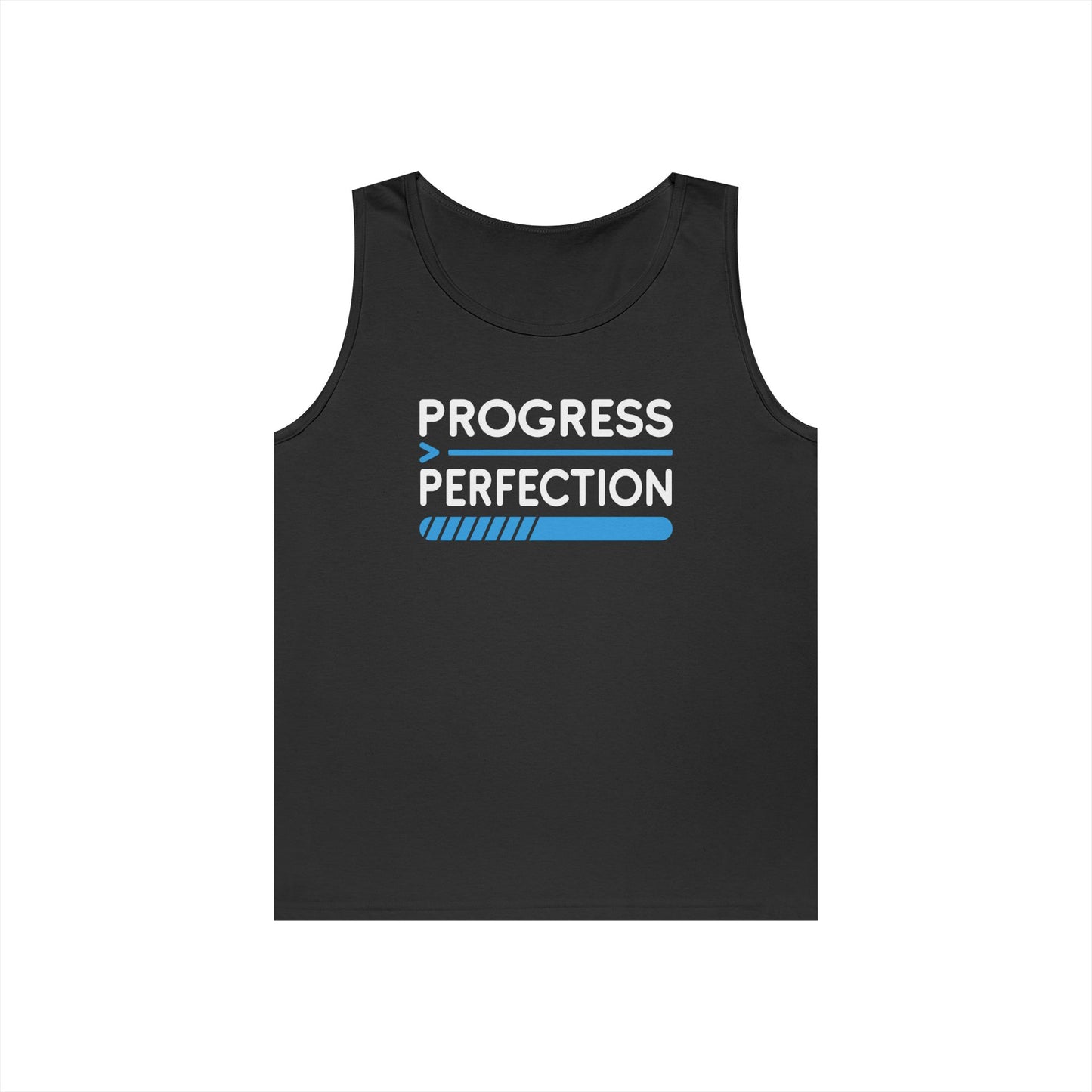 Progress Over Perfection Unisex Tank Top for Motivation and Everyday Streetwear | TEEZOCA 