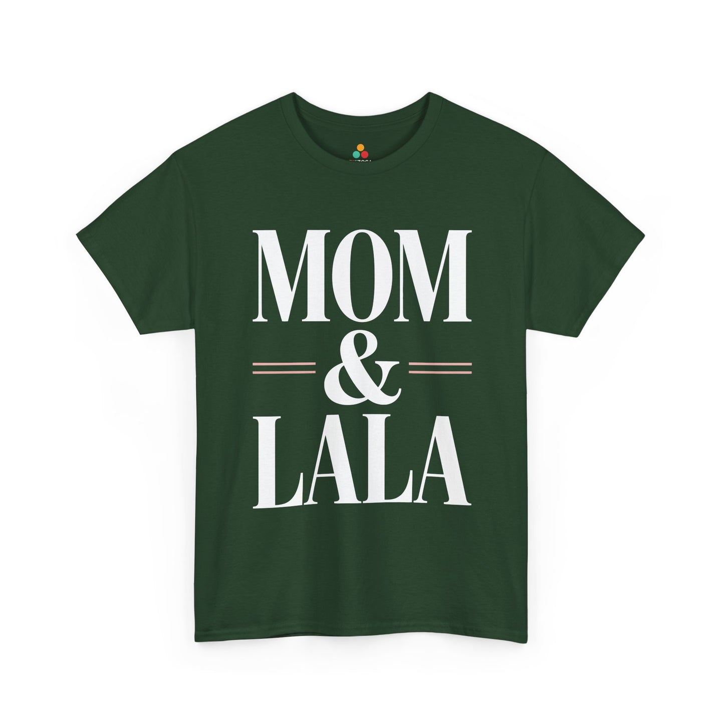 Mom and Lala Women's T-shirt Minimalist Mother's Day Gift Idea | TEEZOCA 