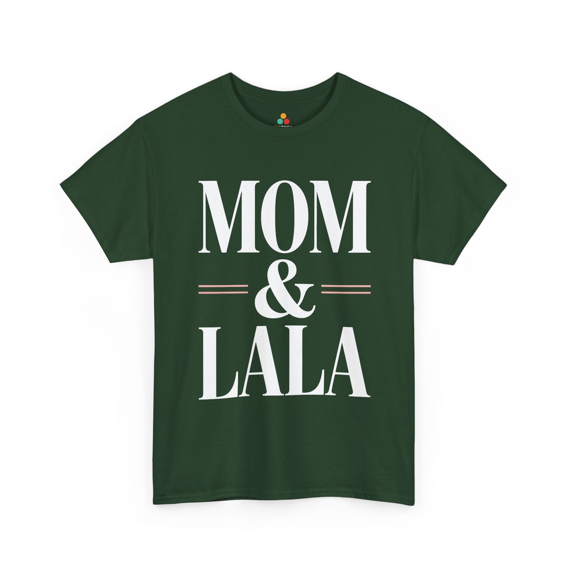 Mom and Lala Women's T-shirt Minimalist Mother's Day Gift Idea | TEEZOCA 