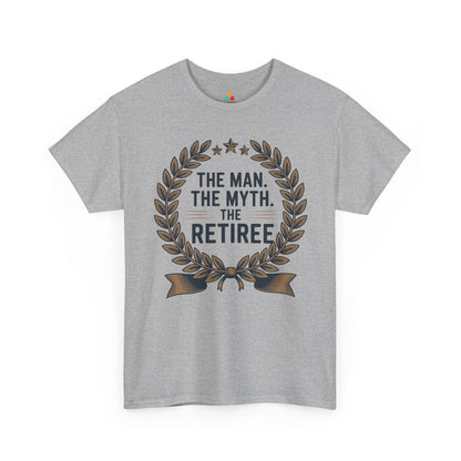 TEEZOCA confident retiree slogan lifestyle Unisex T-shirt The Man The Myth The Retiree Bold Statement Unisex T-shirt | TEEZOCA 