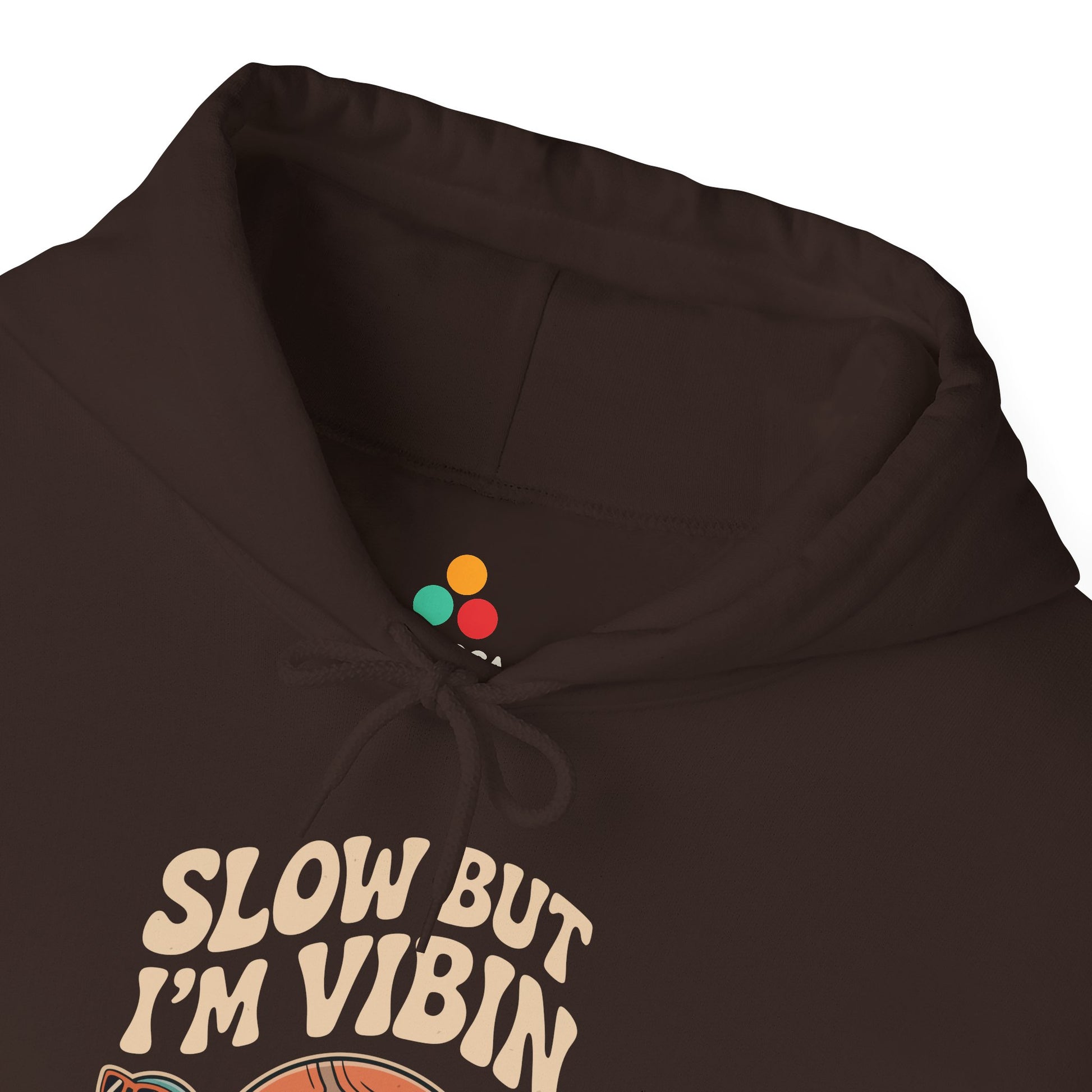 TEEZOCA cool turtle wearing sunglasses Unisex Heavy Blend Hoodie streetwear vibe - Slow But Vibin Turtle Graphic Unisex Heavy Blend Hoodie | TEEZOCA 