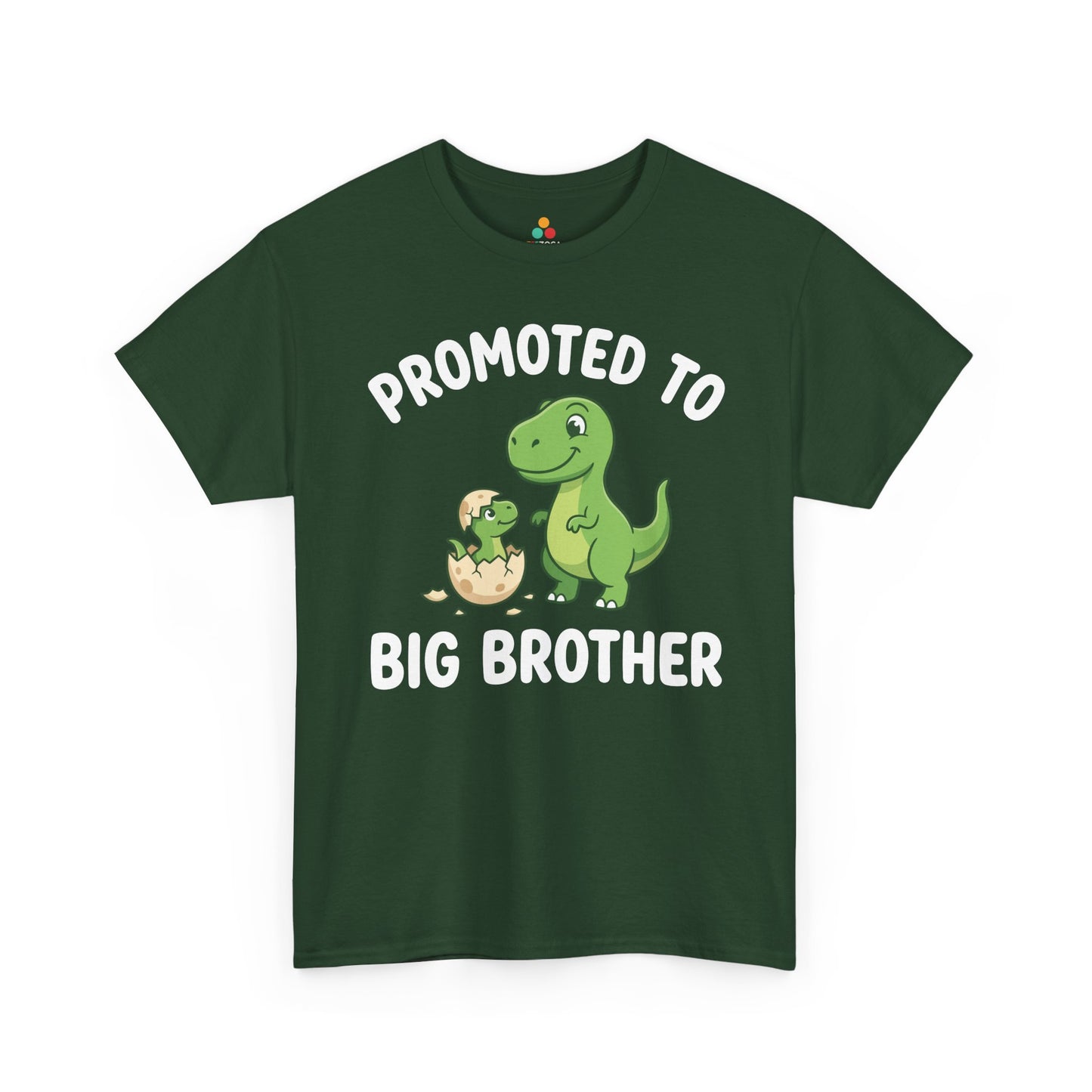 Promoted to Big Brother Dinosaur Funny Announcement Unisex T-shirt | TEEZOCA 