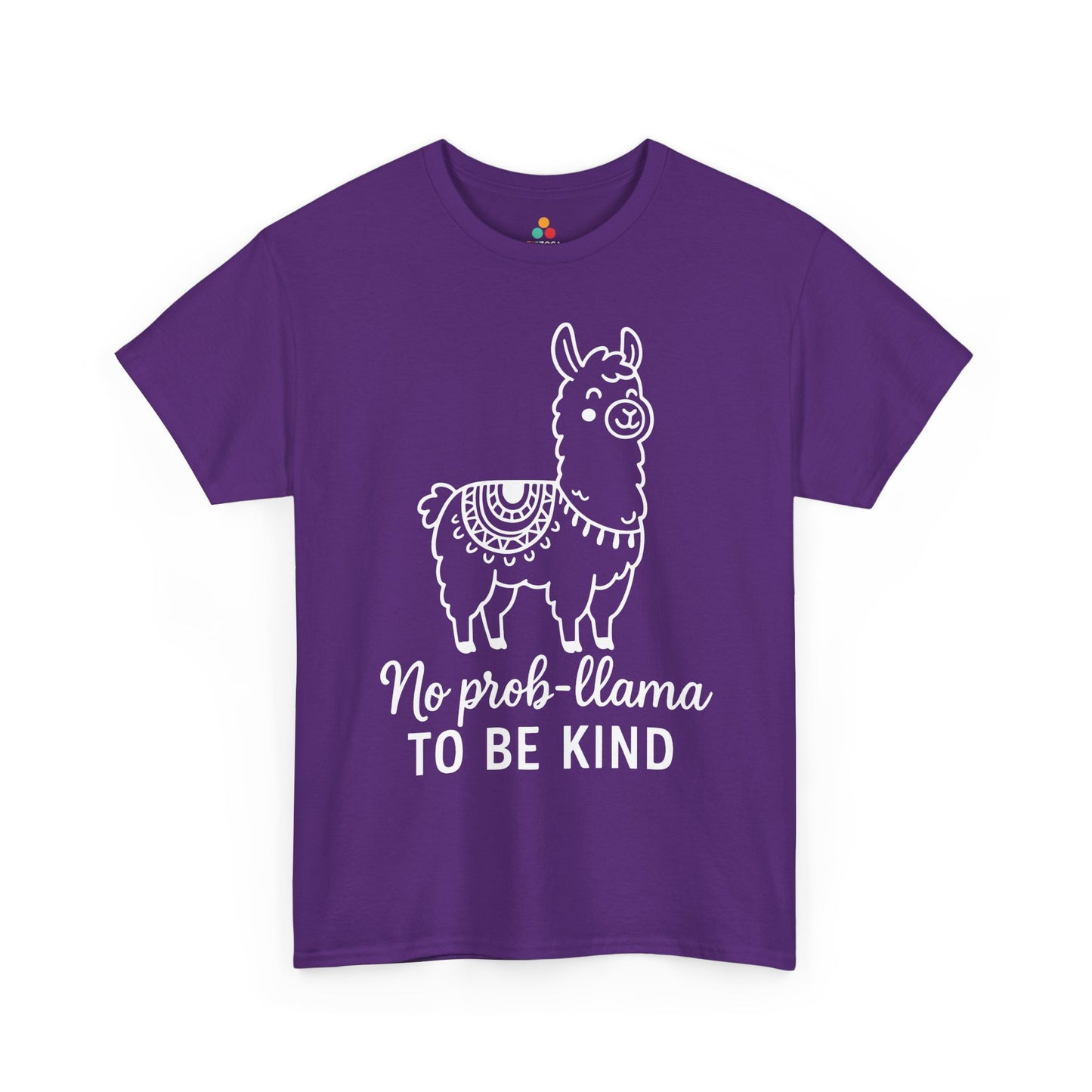 TEEZOCA cute llama kindness message Unisex T-shirt No Prob-Llama To Be Kind Unity Day Anti-Bullying Awareness Unisex T-shirt | TEEZOCA 