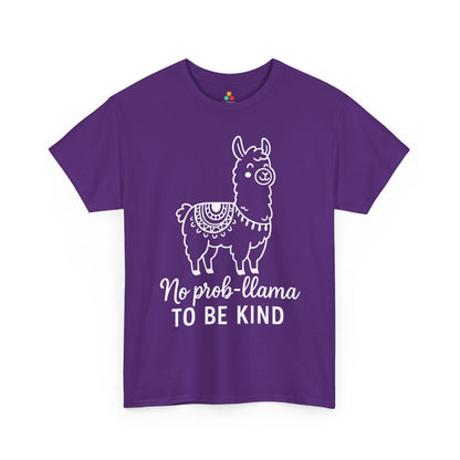 TEEZOCA cute llama kindness message Unisex T-shirt No Prob-Llama To Be Kind Unity Day Anti-Bullying Awareness Unisex T-shirt | TEEZOCA 