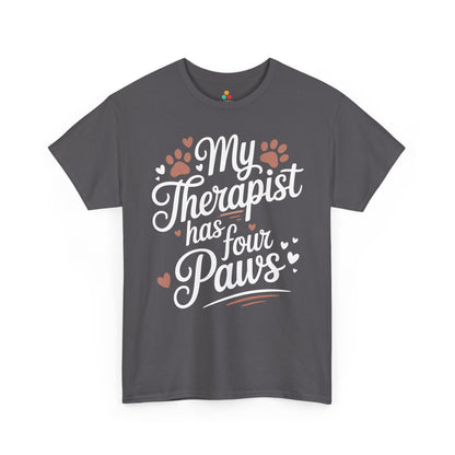 My Therapist Has Four Paws Dog Lover Unisex T-shirt | TEEZOCA 