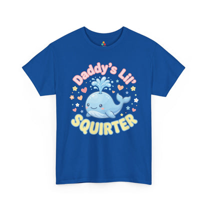 Daddy’s Lil Squirt Funny Whale Matching Family Father's Day T-shirt | TEEZOCA 