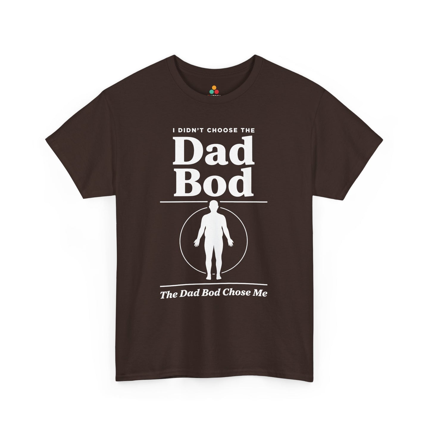 TEEZOCA dad bod shirt t-shirt featuring funny chosen-one dad bod humor for Father's Day.
