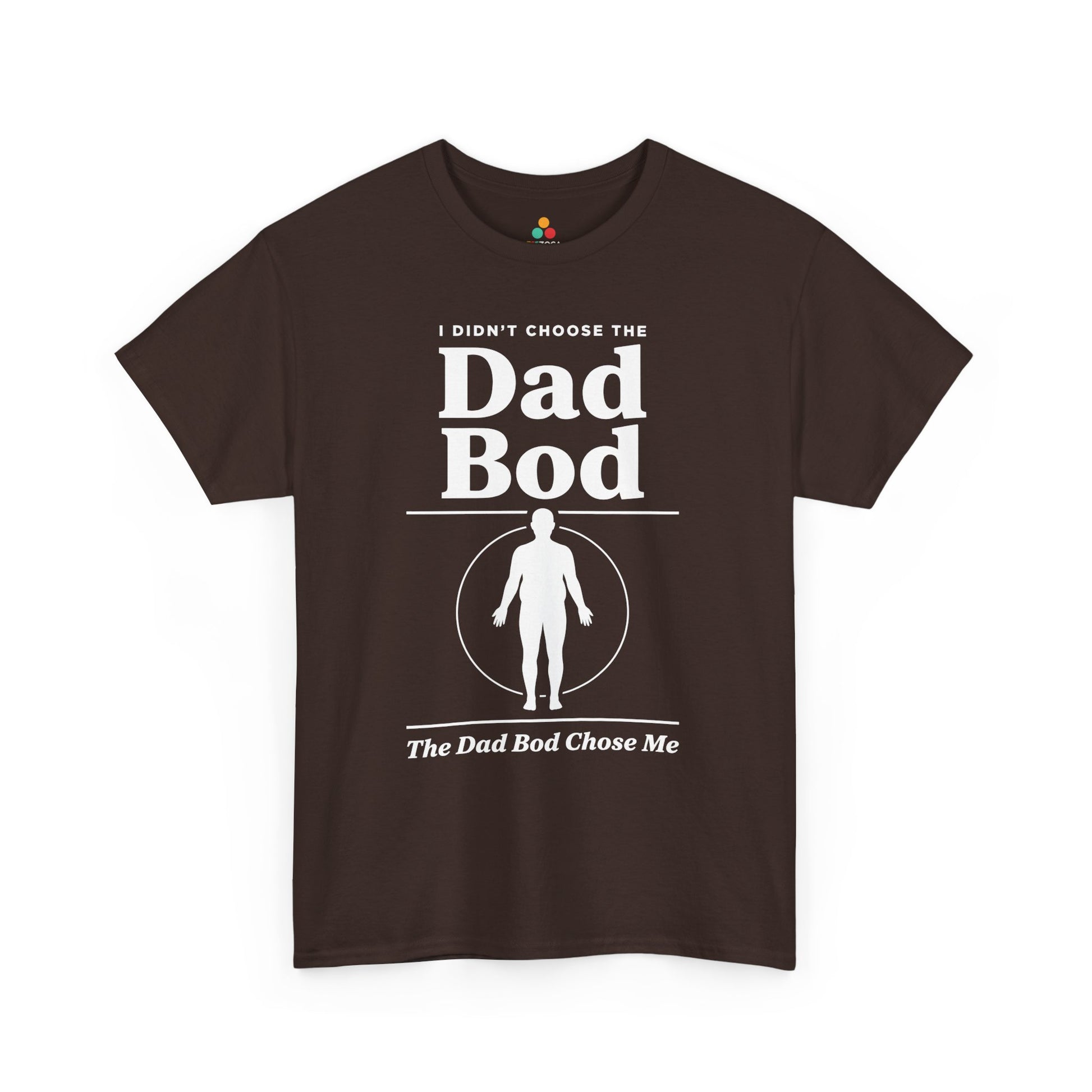 TEEZOCA dad bod shirt t-shirt featuring funny chosen-one dad bod humor for Father's Day.
