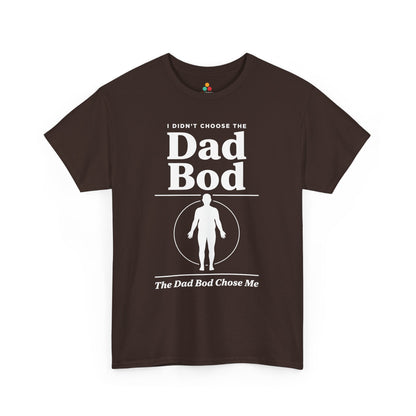 TEEZOCA dad bod shirt t-shirt featuring funny chosen-one dad bod humor for Father's Day.
