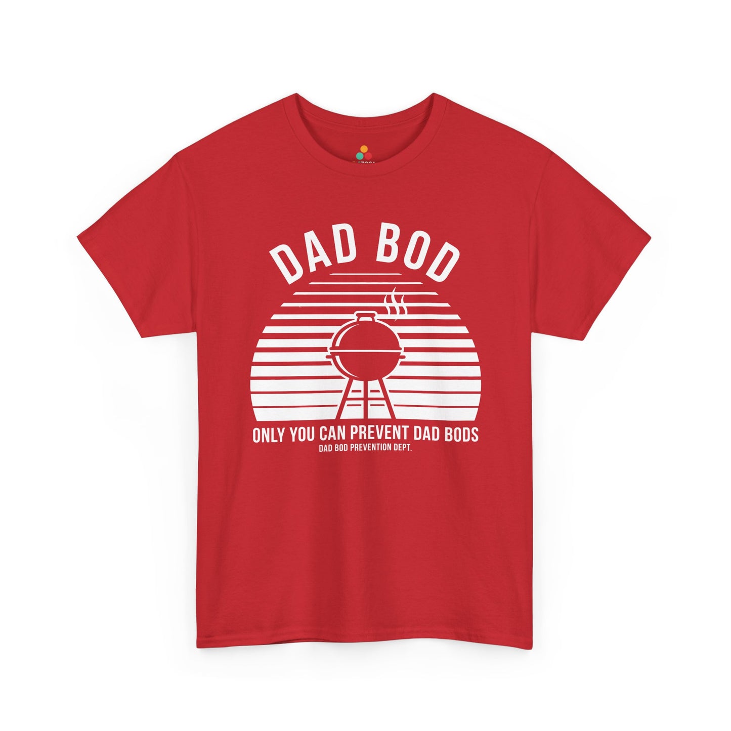 TEEZOCA dad bod t shirt design with Smokey Bear dad parody energy and BBQ season humor.
