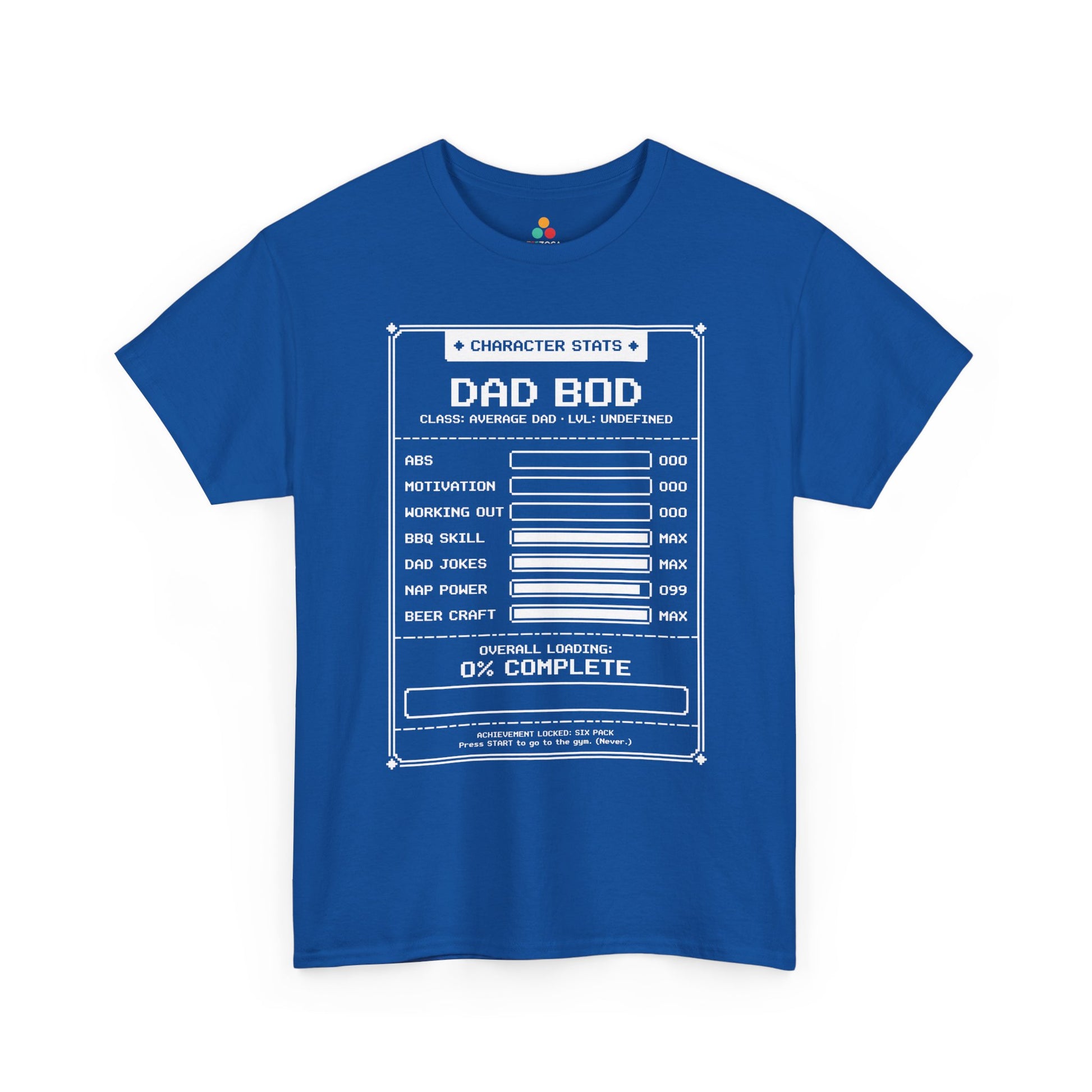 TEEZOCA dad joke shirts t-shirt design with achievement locked humor and retro gamer dad energy.

