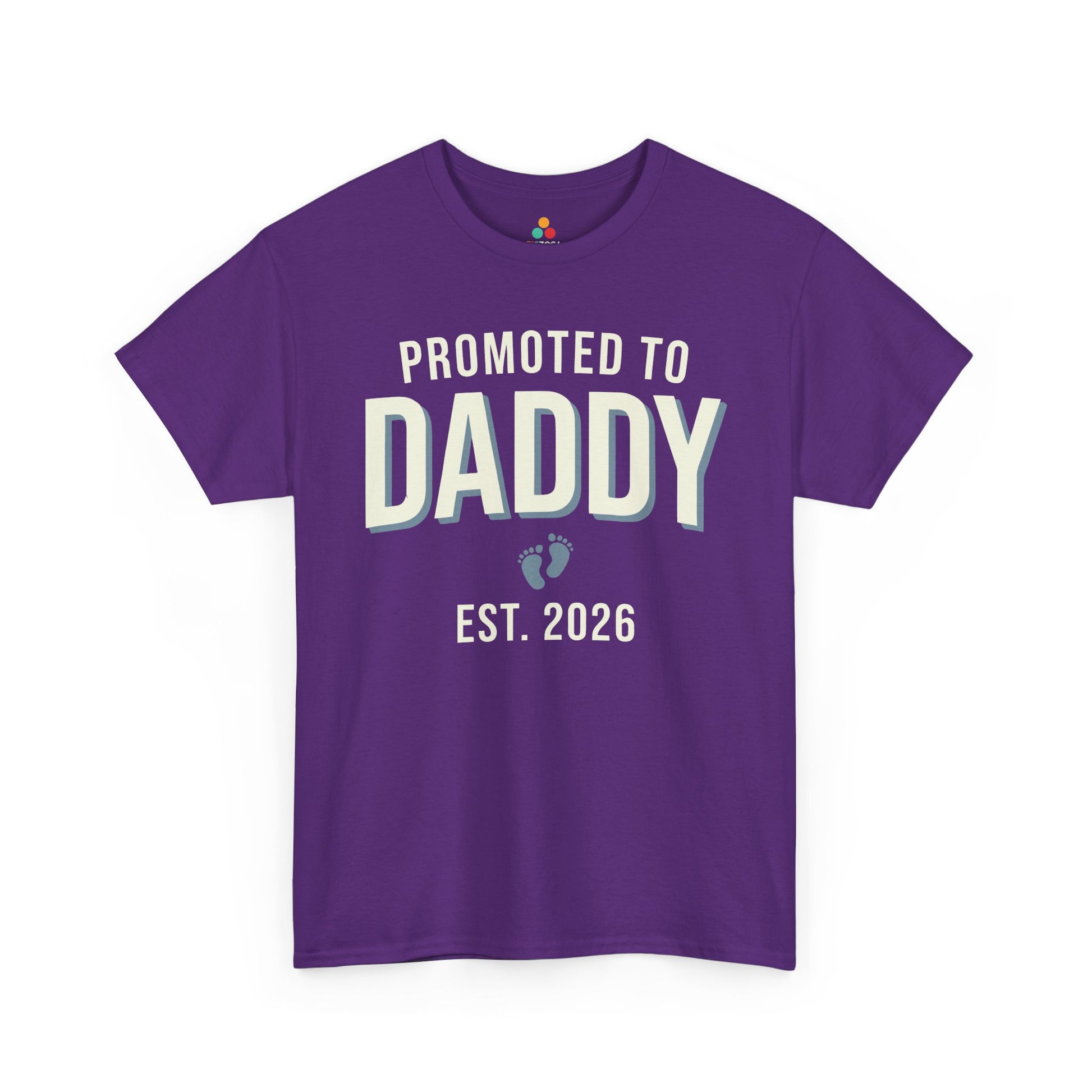 Promoted to Daddy 2026 Unisex T-shirt New Dad Announcement Gift | TEEZOCA 