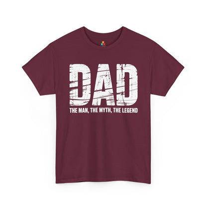 TEEZOCA distressed dad statement design Unisex T-shirt Dad The Man The Myth The Legend Statement Unisex T-shirt | TEEZOCA 