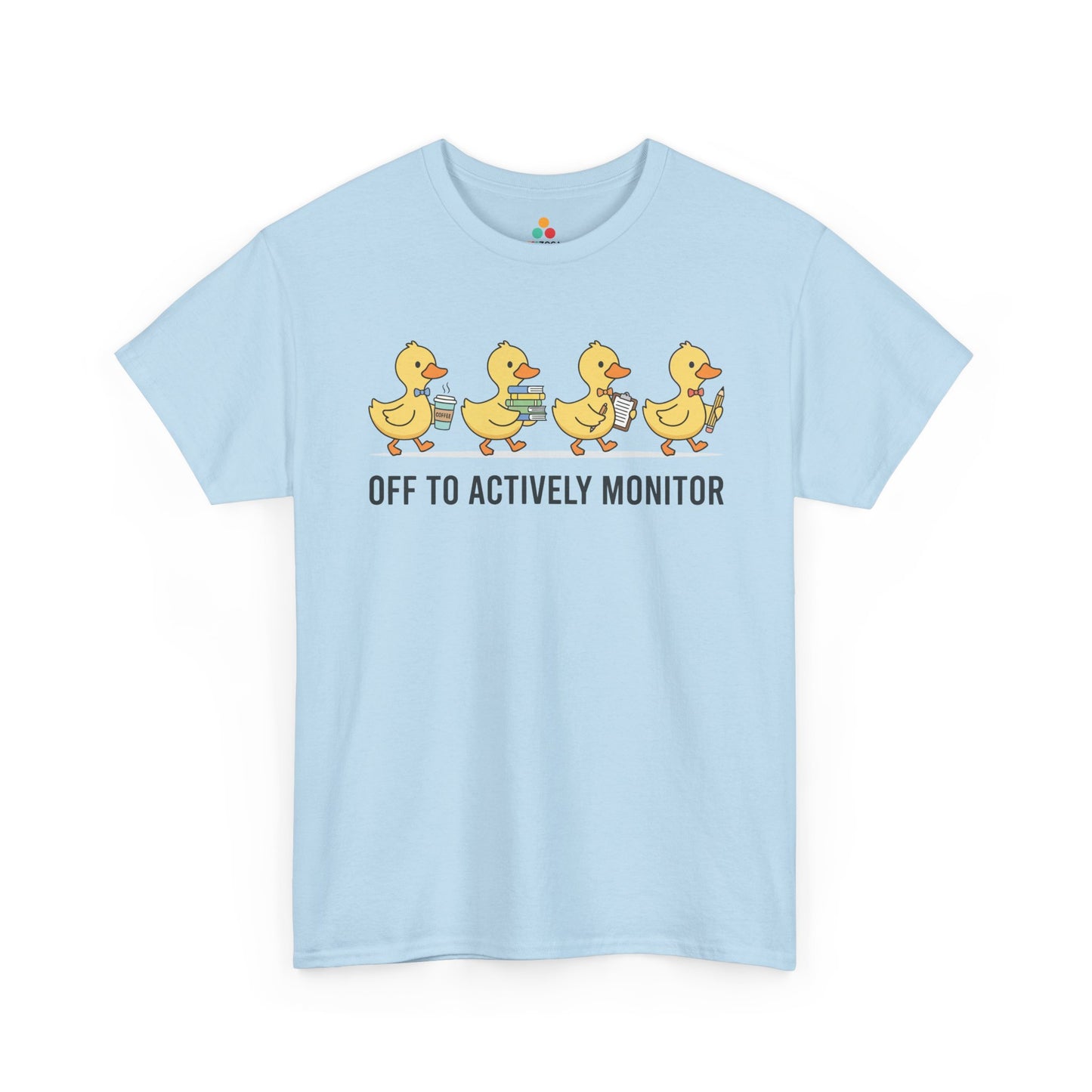 Funny Duck Teacher Shirt Unisex T-shirt, Actively Monitor Gift | TEEZOCA 