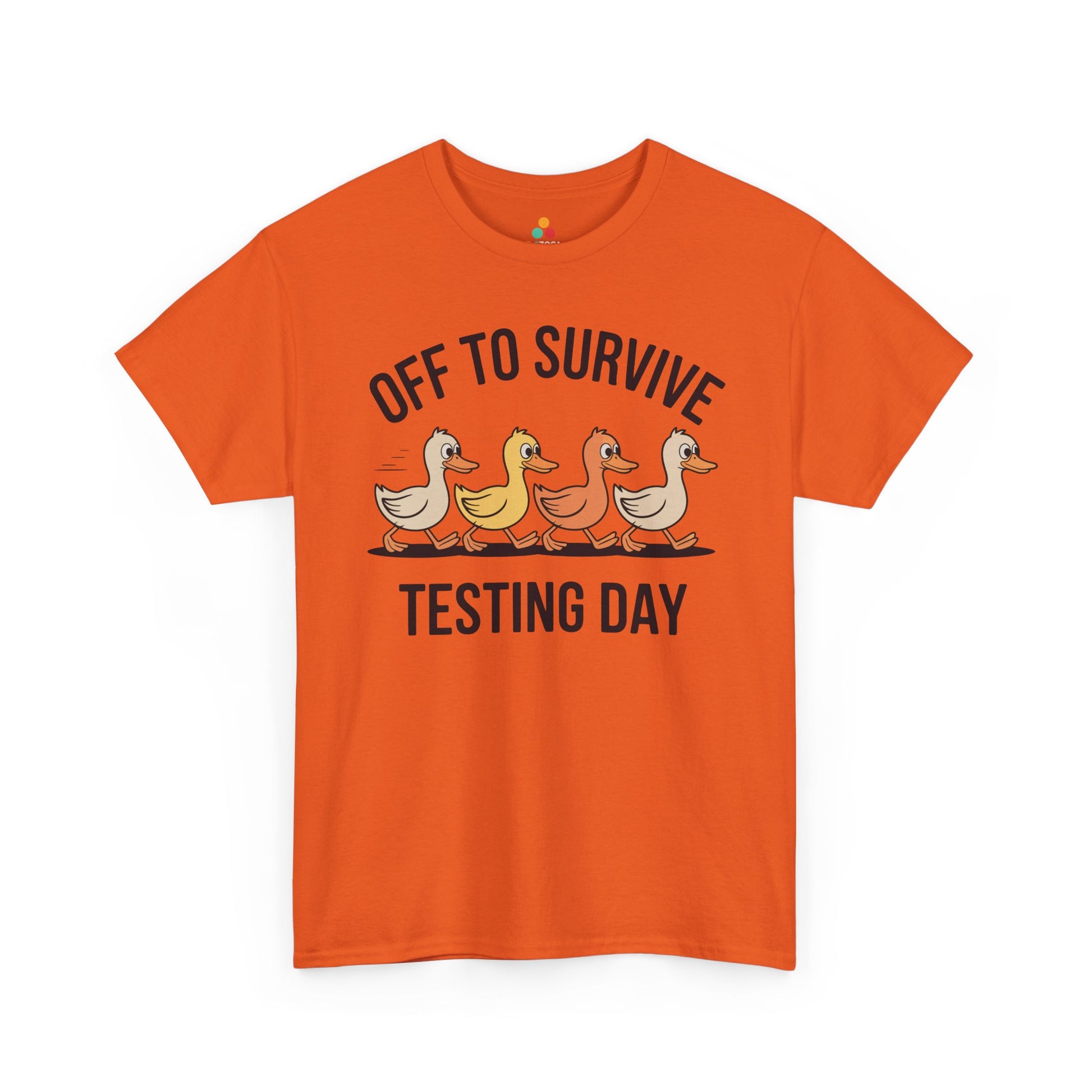 Funny Teacher Shirt Unisex T-shirt, Testing Day Duck Gift Tee | TEEZOCA 