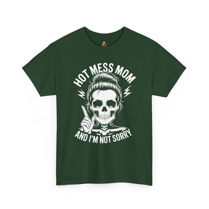 Hot Mess Mom Women's T-shirt Funny Mom Life Mother's Day Gift | TEEZOCA 