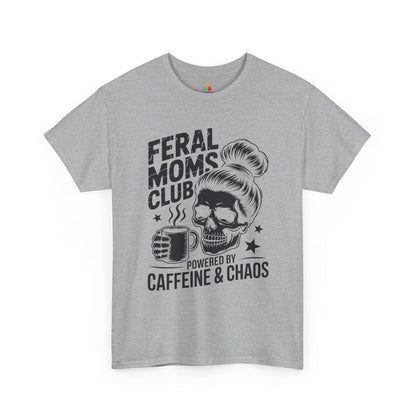 Feral Moms Club Women's T-shirt Funny Coffee Mom Mother's Day Gift | TEEZOCA 