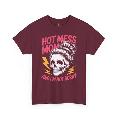 Hot Mess Mom Women's T-shirt Bold Funny Mom Life Mother's Day Gift | TEEZOCA 