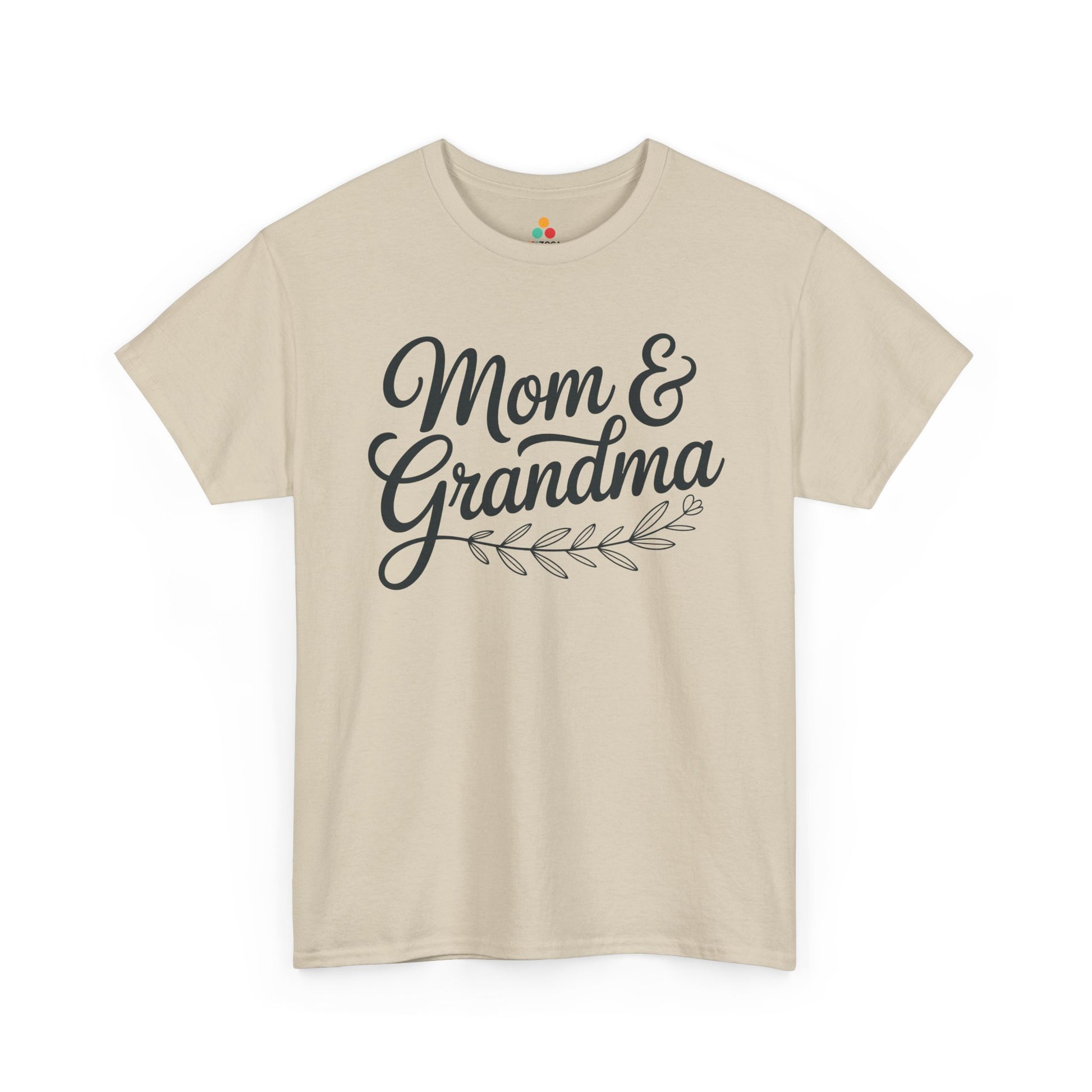 Mom & Grandma Women's T-shirt Minimal Script Mother's Day Gift | TEEZOCA 