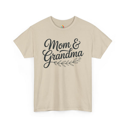 Mom & Grandma Women's T-shirt Minimal Script Mother's Day Gift | TEEZOCA 