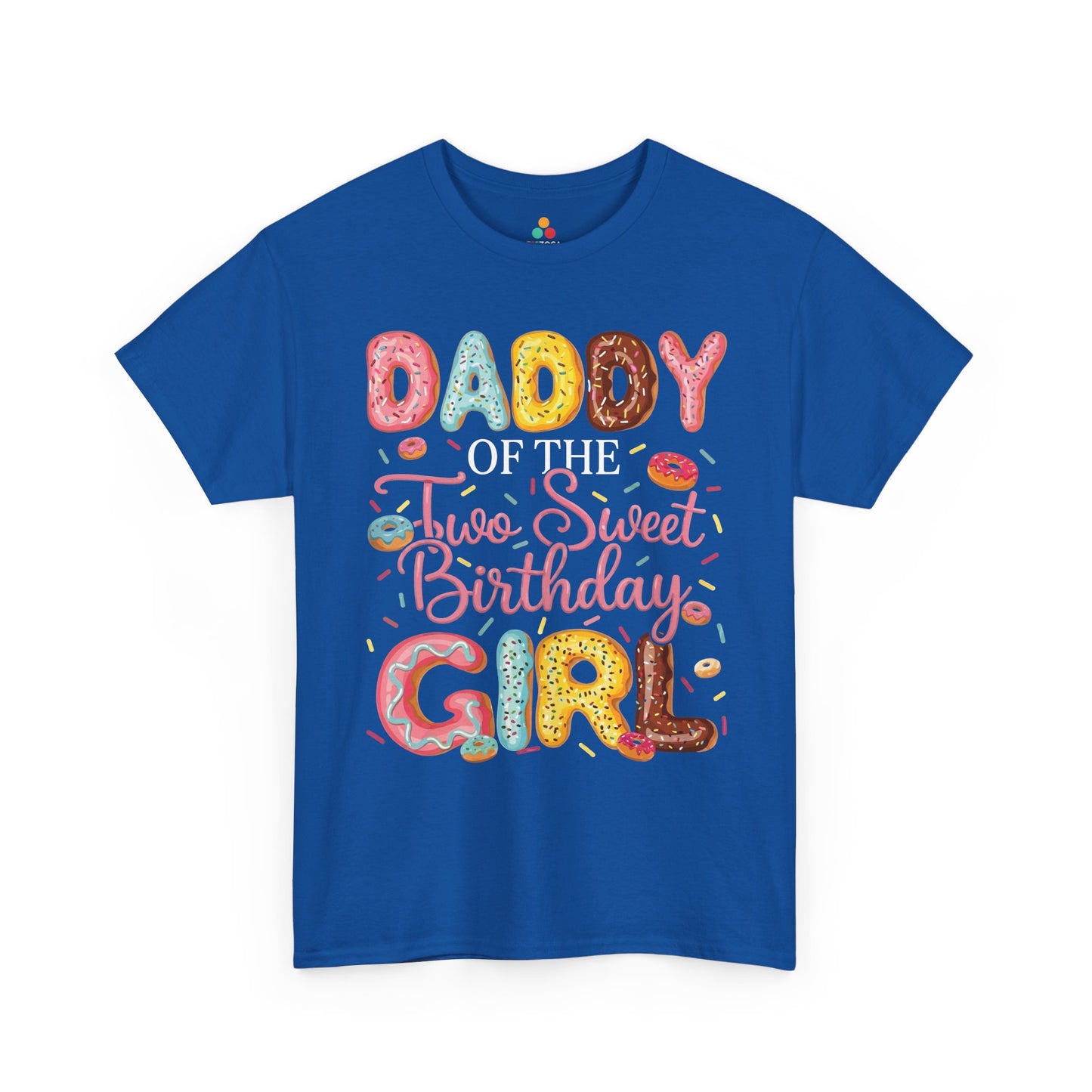 Daddy of the Two Sweet Birthday Girl Donut Unisex T-shirt | TEEZOCA 