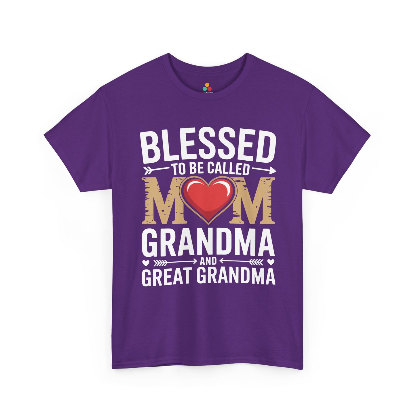 Blessed Mom Grandma Women's T-shirt Mother's Day Gift Grandma Tee | TEEZOCA 