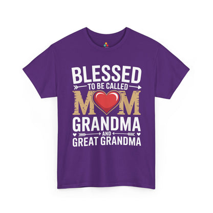 Blessed Mom Grandma Women's T-shirt Mother's Day Gift Grandma Tee | TEEZOCA 