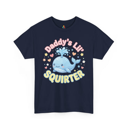 Daddy’s Lil Squirt Funny Whale Matching Family Father's Day T-shirt | TEEZOCA 