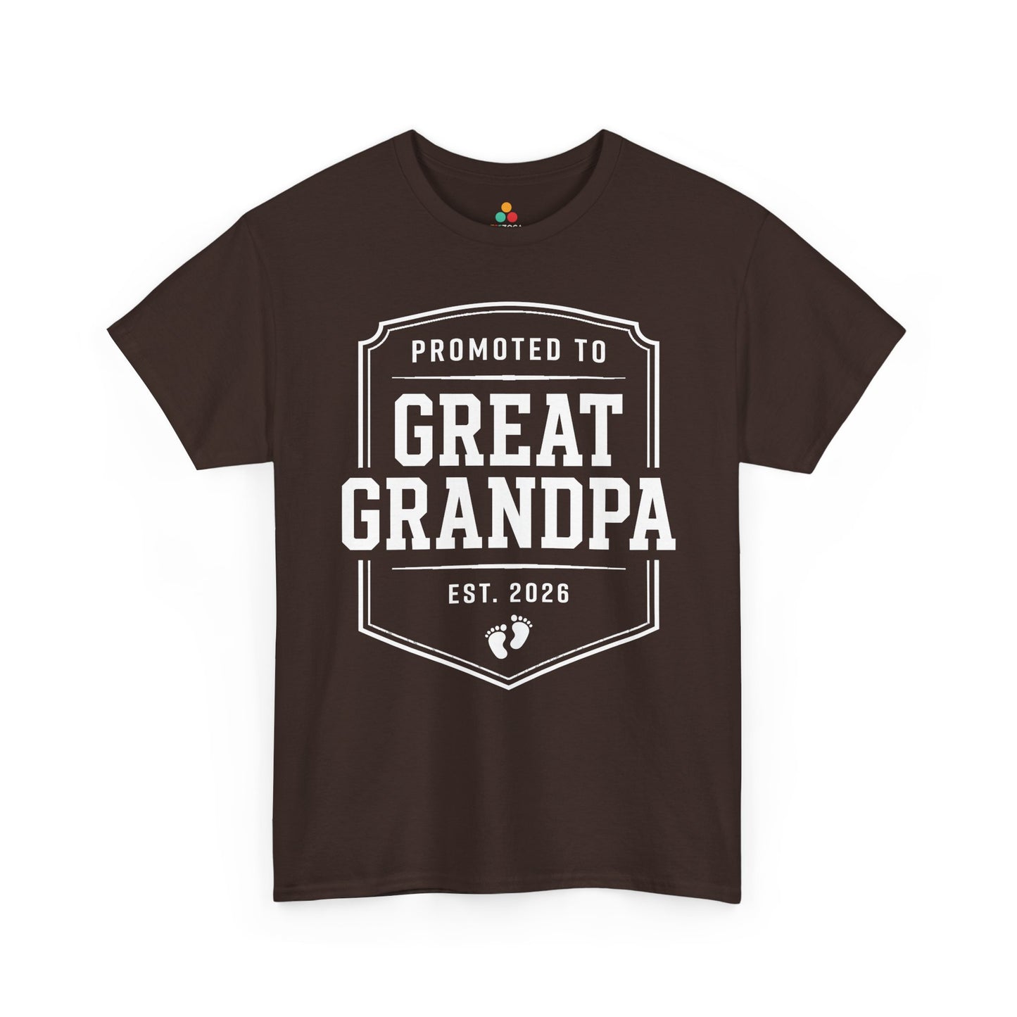 Promoted to Great Grandpa 2026 Funny Gift Unisex T-shirt | TEEZOCA 