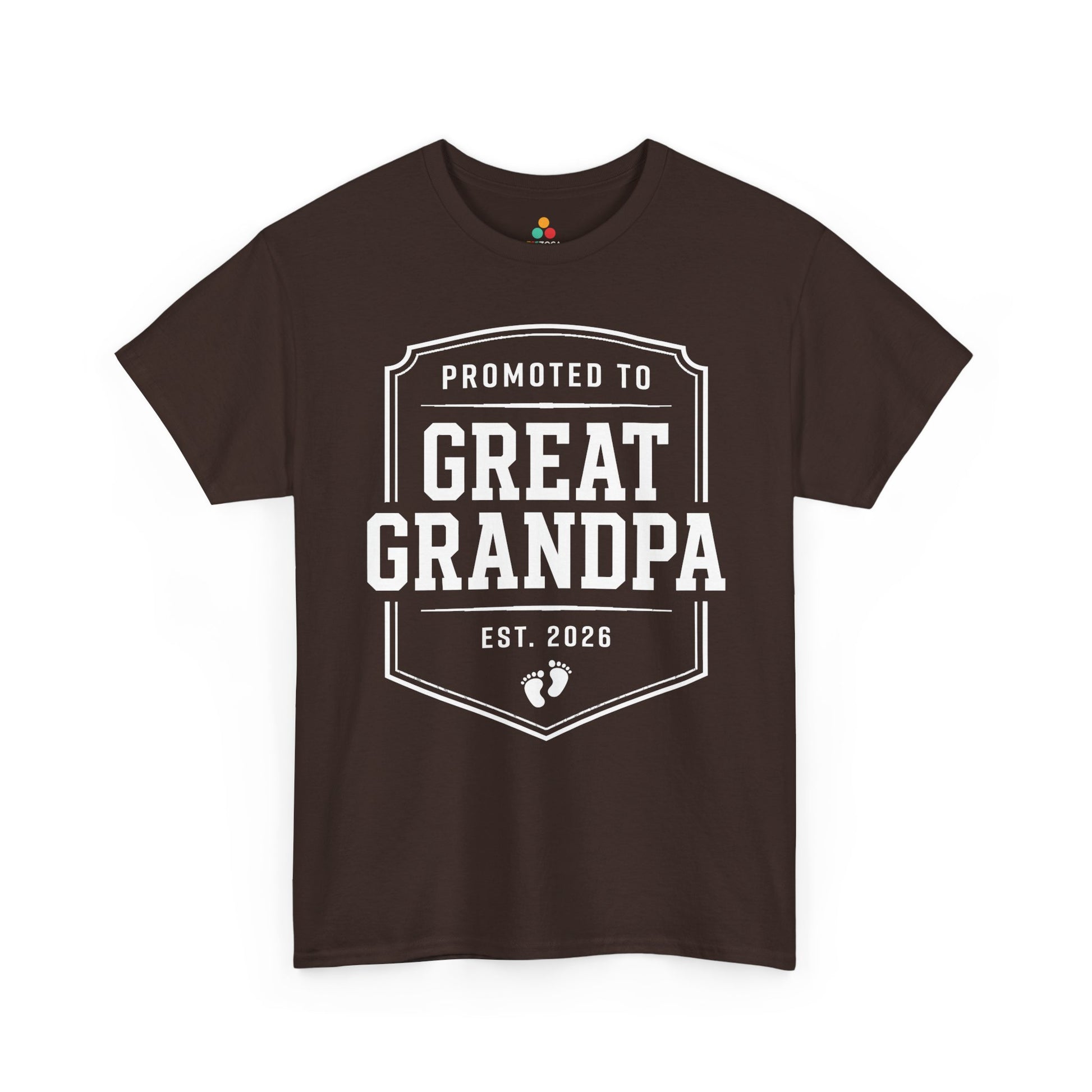 Promoted to Great Grandpa 2026 Funny Gift Unisex T-shirt | TEEZOCA 