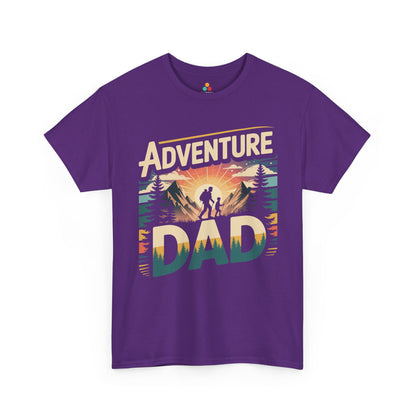 TEEZOCA father and son hiking silhouette graphic Unisex T-shirt Adventure Dad Hiking Mountain Graphic Unisex T-shirt | TEEZOCA 