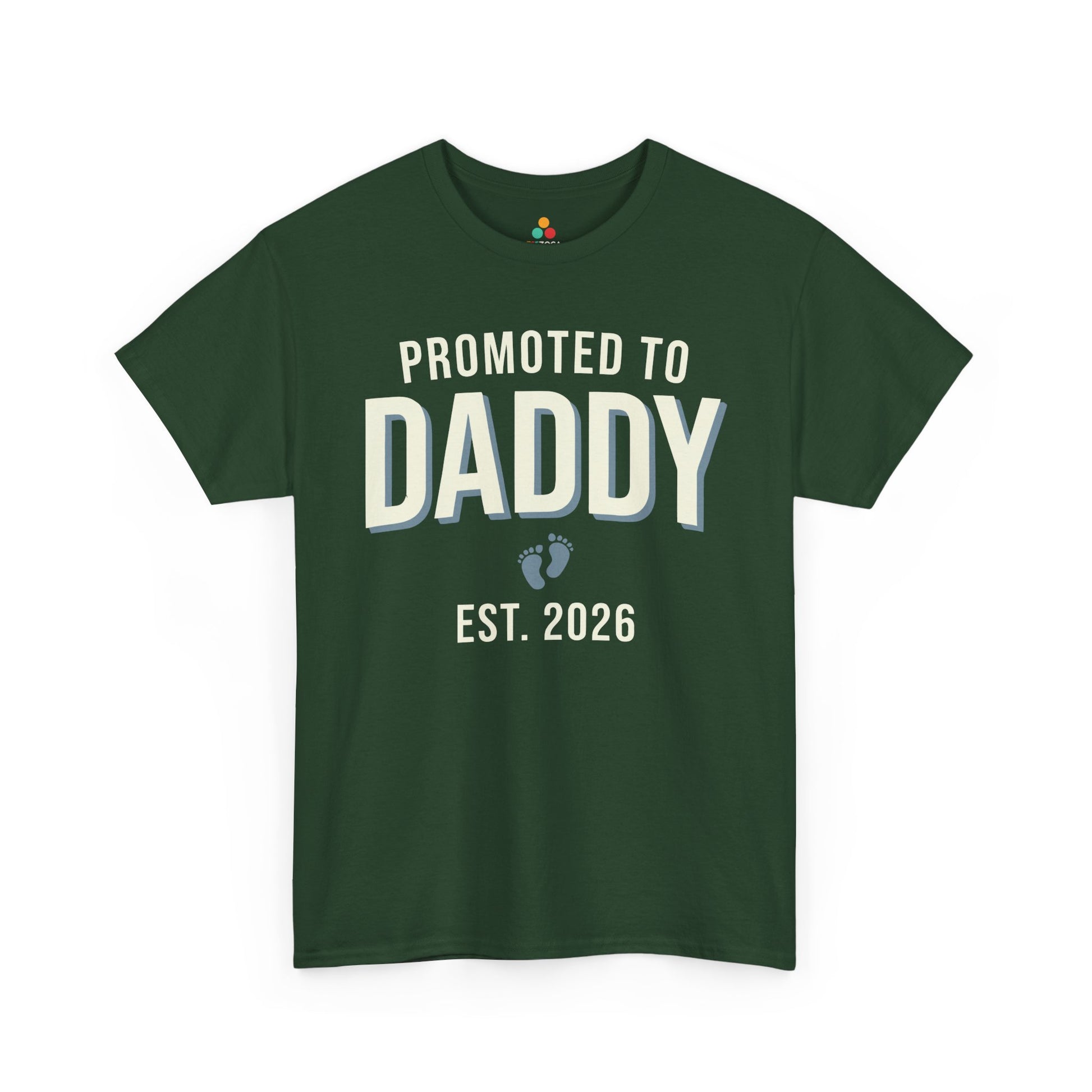 Promoted to Daddy 2026 Unisex T-shirt New Dad Announcement Gift | TEEZOCA 