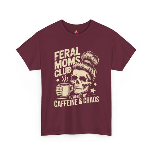TEEZOCA_feral_mom_life_caffeine_quote_Women_s_T-shirt_Mother_s_Day_outfit