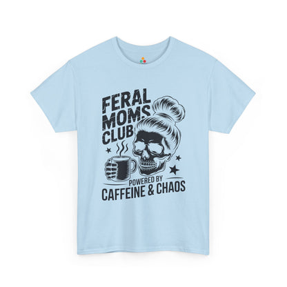Feral Moms Club Women's T-shirt Funny Coffee Mom Mother's Day Gift | TEEZOCA 