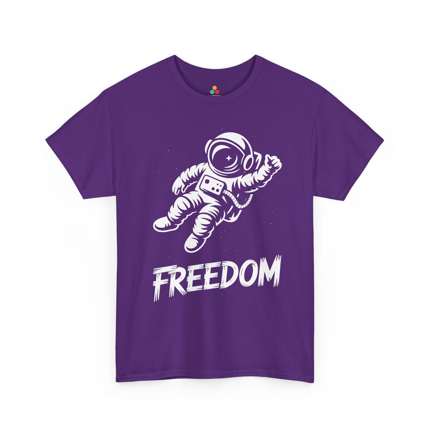 Freedom Astronaut Space Graphic Unisex T-shirt | TEEZOCA 