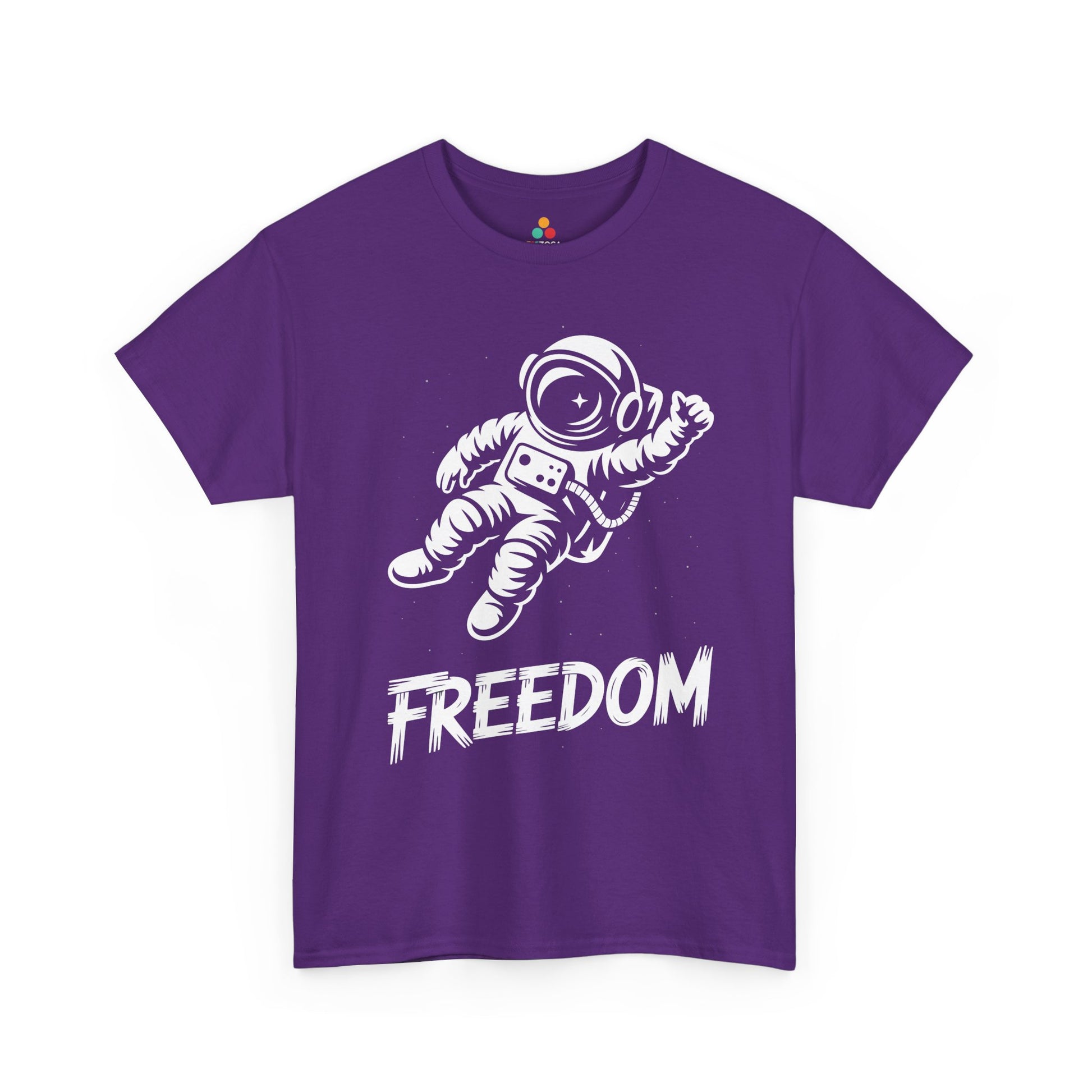 Freedom Astronaut Space Graphic Unisex T-shirt | TEEZOCA 
