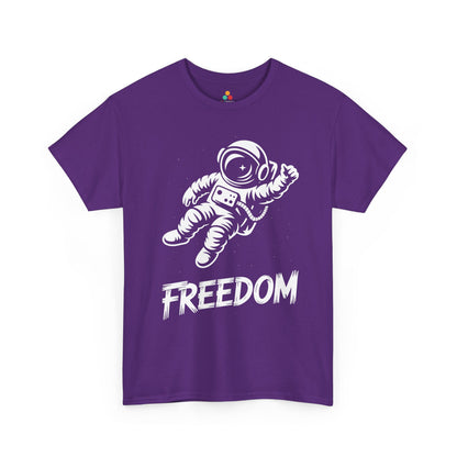 Freedom Astronaut Space Graphic Unisex T-shirt | TEEZOCA 