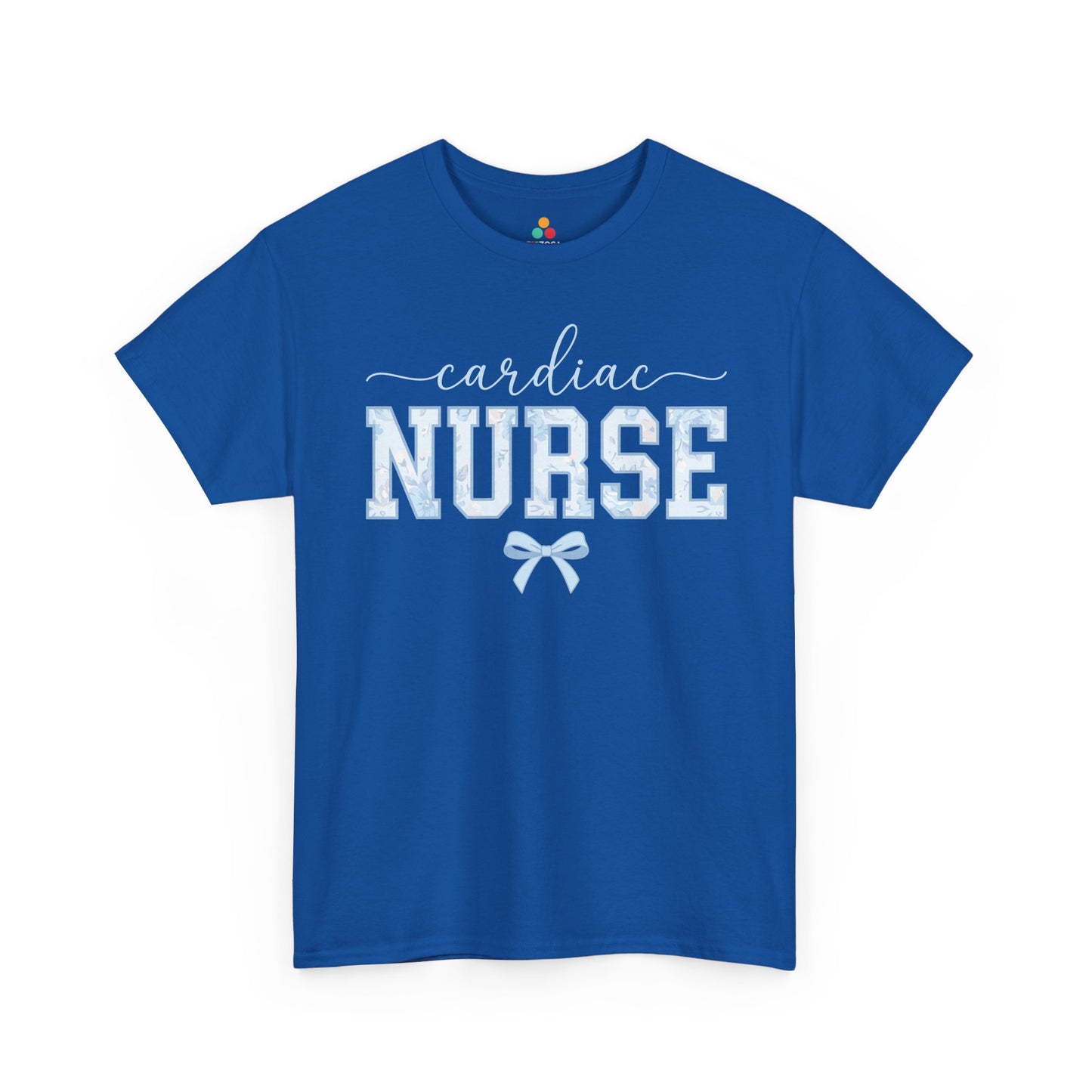 Cardiac Nurse Floral Aesthetic Unisex T-shirt Gift for Nurses | TEEZOCA 