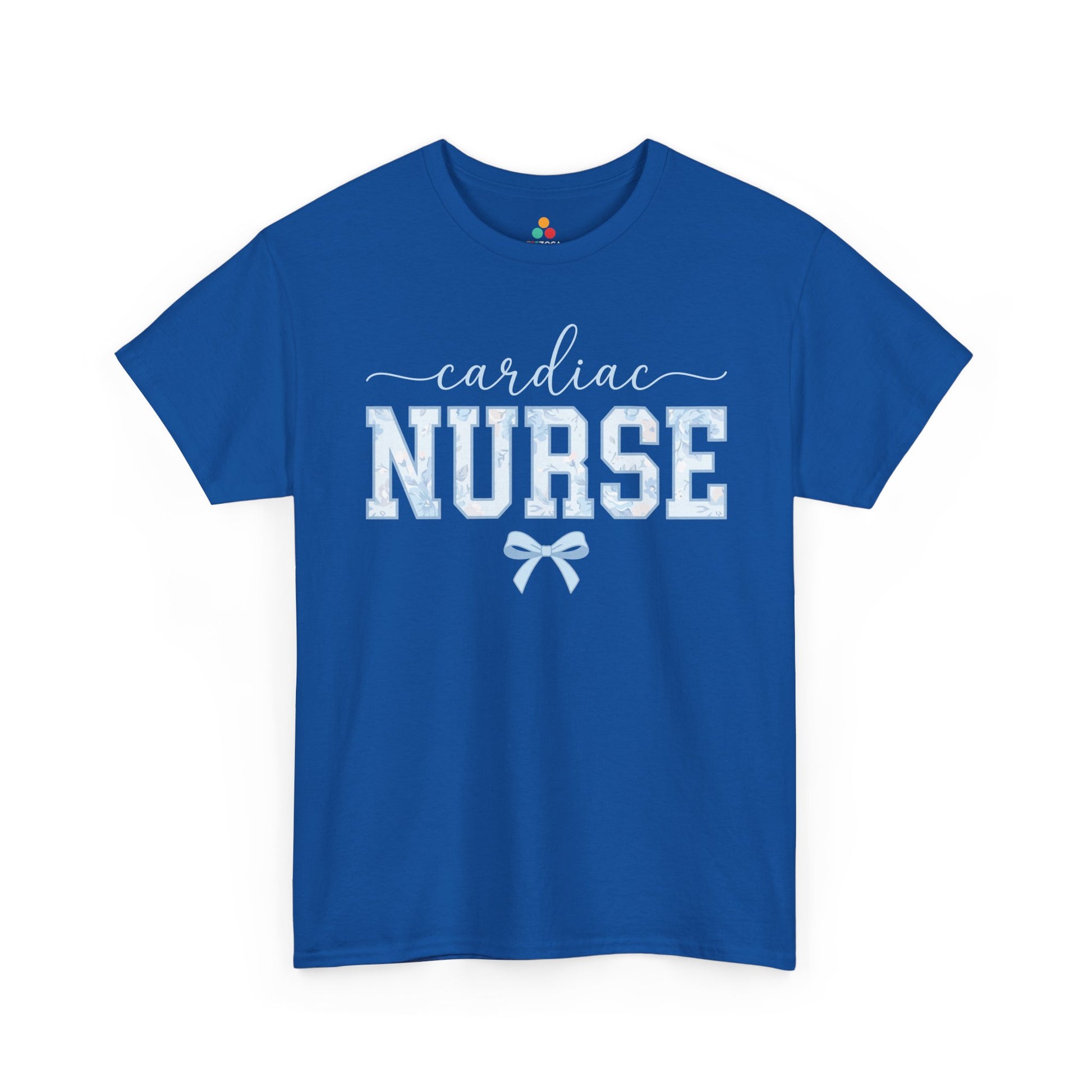 Cardiac Nurse Floral Aesthetic Unisex T-shirt Gift for Nurses | TEEZOCA 