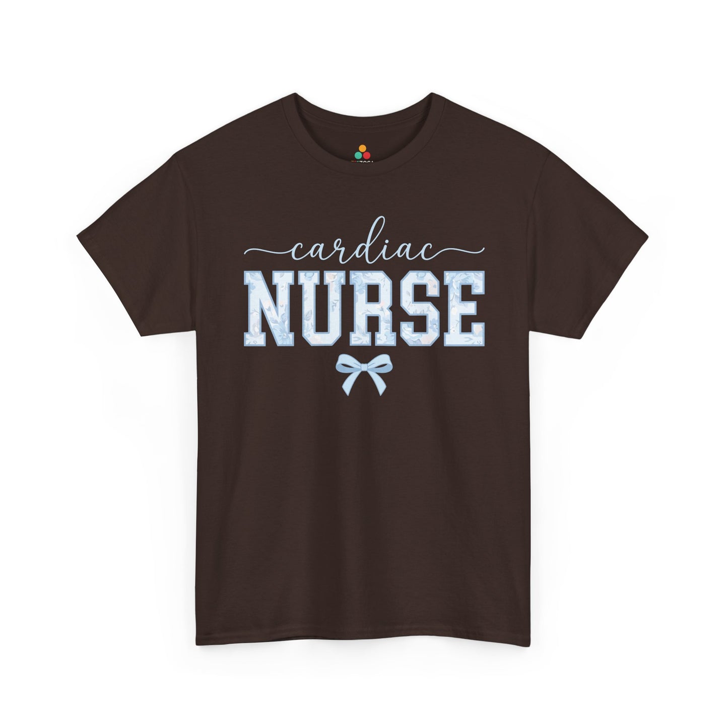 Cardiac Nurse Floral Aesthetic Unisex T-shirt Gift for Nurses | TEEZOCA 