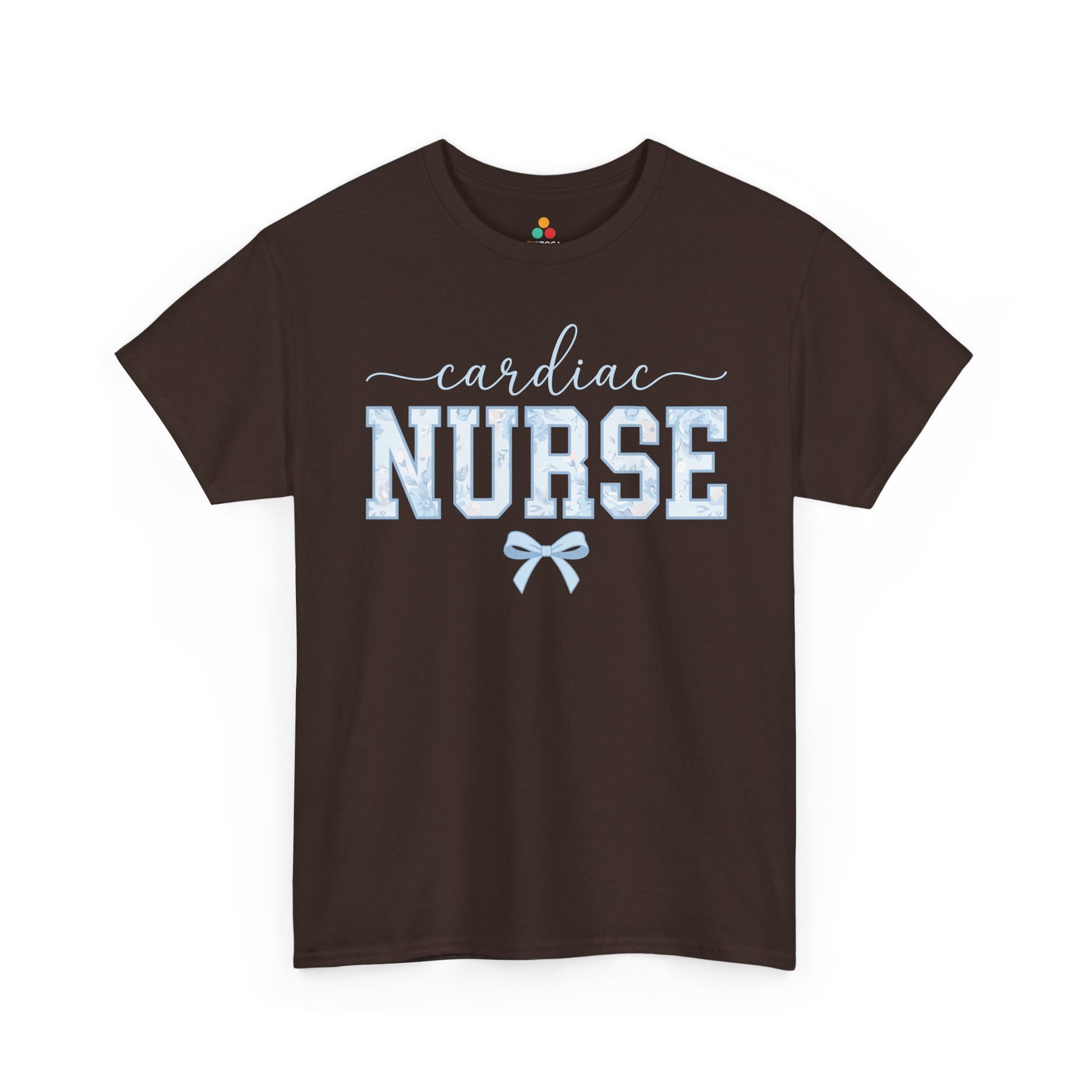 Cardiac Nurse Floral Aesthetic Unisex T-shirt Gift for Nurses | TEEZOCA 