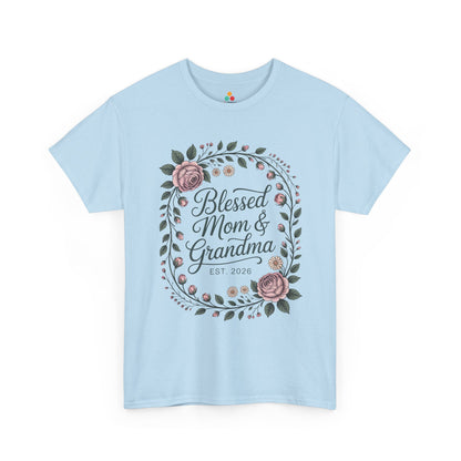 Blessed Mom & Grandma Women's T-shirt Mother's Day Gift Floral | TEEZOCA 