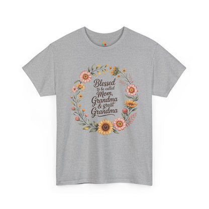 Blessed Mom Grandma Great Grandma Women's T-shirt Mother's Day Gift | TEEZOCA 