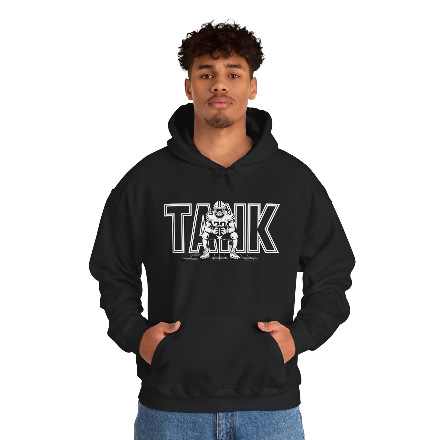 Tank Football Power Graphic Unisex Heavy Blend Hoodie | TEEZOCA 