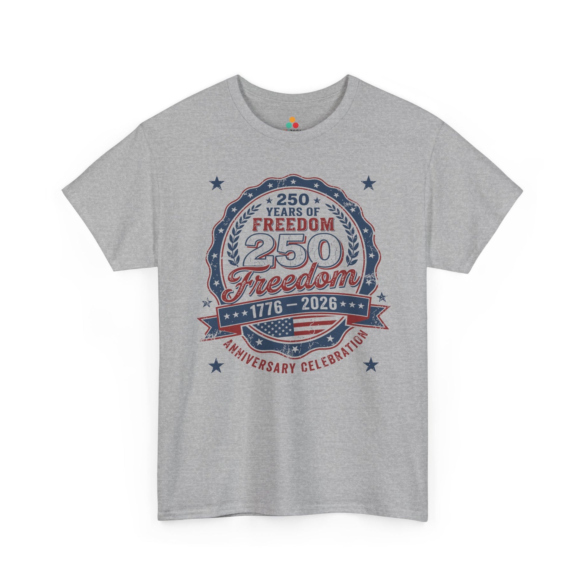 250 Years of Freedom 1776–2026 Patriotic Unisex T-shirt Gift | TEEZOCA 