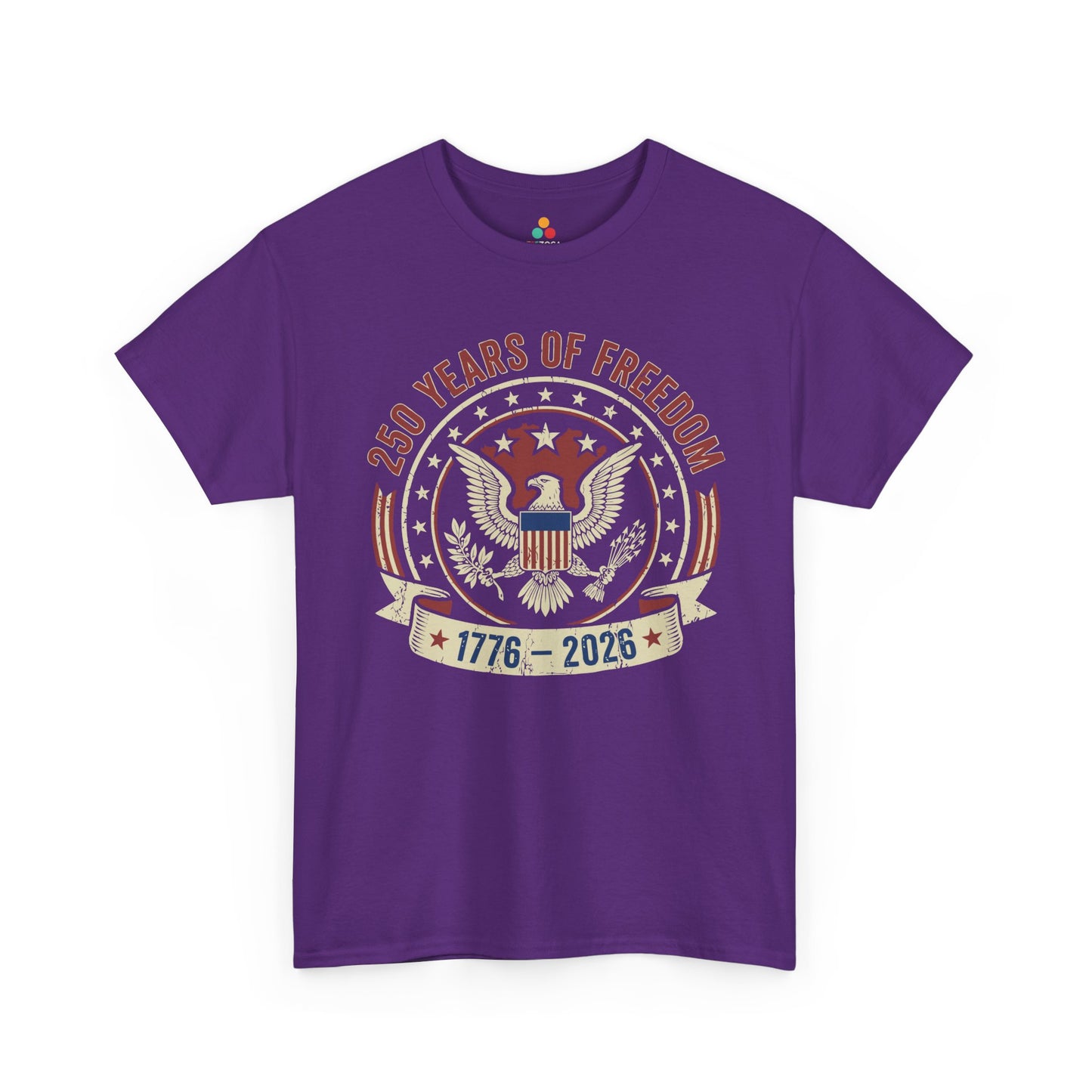 250 Years of Freedom 1776–2026 Vintage Eagle Unisex T-shirt Gift | TEEZOCA 