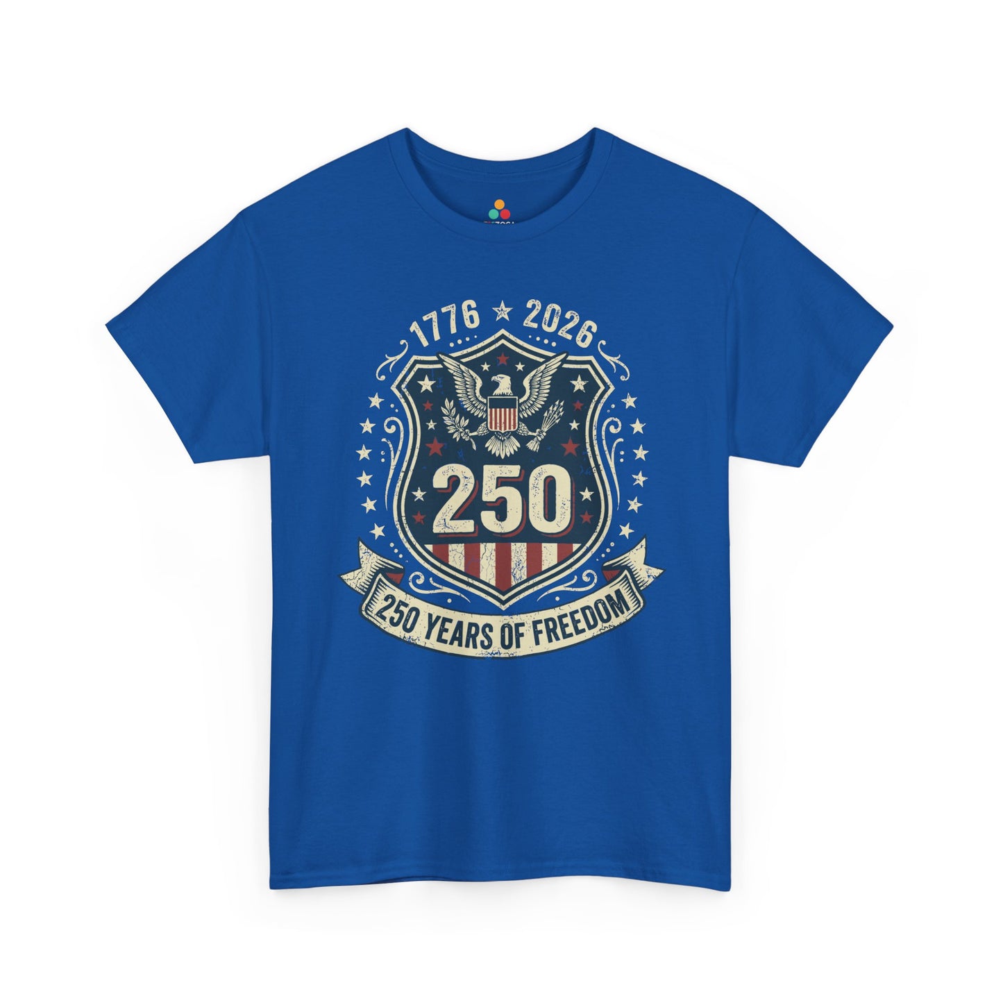 250 Years of Freedom 1776–2026 Eagle Patriotic Unisex T-shirt Gift | TEEZOCA 